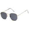 Lunettes de soleil multicolores monture en métal unisexe Lunettes de soleil rétro