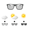Lunettes de soleil photochromiques pour hommes Sports Driving Lunettes de soleil en plein air