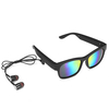 Lunettes de soleil polarisées 5.0 Bluetooth Casque à conduction osseuse Stéréo Smart Glass Musique Bluetooth Casque Lune