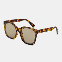 Lunettes de soleil polarisées unisexe écaille de tortue ovale plein cadre UV protection