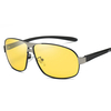 Lunettes de soleil unisexe Vogue Vintage en métal plein cadre anti-UV Conduite en plein air Voyage Plage Lunettes de sol