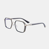 Lunettes de soleil vintage unisexes grand cadre double pont anti-lumière bleue anti-UV