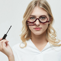 Lunettesdelecturemontéessurcadre arrondi unisexe Lunettes de maquillage