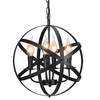 Lustre de plafond déclairage vintage industriel de style antique 4 luminaires décoratifs luminaire suspendu en méta