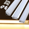 LUSTREON 50CM Canal de Support en Aluminium pour Bande LED Bar de Lumière Lampe d