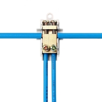 LUSTREON ZK-T1 séparateur de pince de fil de type T connecteur haute puissance 6 bornier à fil plat 1 point 2 connecteur