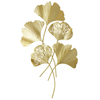 Luxe Ginkgo feuille dor métal tenture murale Art porche salon fond maison décoration murale