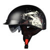 LVCOOL ABS électrique vélo demi visage moto casque rétro électrique voiture