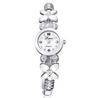 LVPAI LP171 Fleur Robe Dames Bracelet Montre Cristal Diamant Petit Cadran Quartz Montre