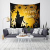 LWG5 Halloween tapisserie citrouille imprimer tapisserie suspendue Art mural décor à la maison Halloween décorations pou