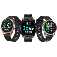 LYNWO BT01 Détection de température ambiante en temps réel du corps HR Moniteur de pression artérielle O2 à cadrans mult