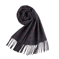 LYZA Echarpe à la longue lanière à manches longues de style anglais 190cm Soft Shawl Neckercheif