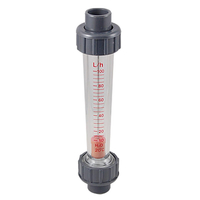 LZS-15 10-100L / h 0 ~ 65 ° C Débitmètre Tube Flotteur Liquide Débitmètre Liquide