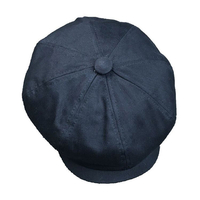 M / L Hommes Unisexe Coton Lavé Gavroche Béret Casquettes Peintre En Plein Air Octogonal Cabbie Plat Chapeau