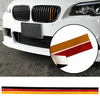 M-calandre sport grill bande de vinyle autocollant autocollant pour bmw m3 m5 e46 e90 drapeau allemand