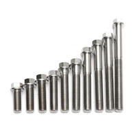 M10 Titane ti boulon à tête hexagonale 25 30 35 40 50 55 70 80 90 110 fin x 1.25 mm