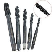 M3 / m4 / m5 / m6 / m8 hss nitrure taraud de filetage métrique à la main spirale