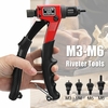 M3-M6 Riveter Nut Riveting Kits Rivnut Nutsert Insert Tools Set Accessoires