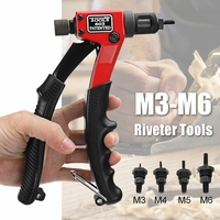 M3-M6 Riveter Nut Riveting Kits Rivnut Nutsert Insert Tools Set Accessoires