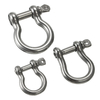 M4 M5 M6 D Anneau Arpenteau avec vis Broche 304 Bracelet en acier inoxydable Manille