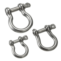 M4 M5 M6 D Anneau Arpenteau avec vis Broche 304 Bracelet en acier inoxydable Manille