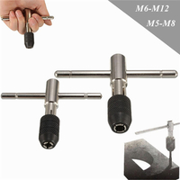 M5-M8 M6-M12 T poignée Tap Wrench Type de mandrin réglable outil à main