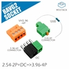 M5Stack BAVG2Socket RS485 Terminal de transfert de ligne 2.54-2P Transfert 3.96-4P
