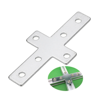 Machifit 2020/3030/4040 Extrusions en aluminium industrielles Connecteur croisé Nickelage en acier au carbone