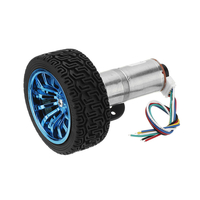 Machifit 25GA370 DC 12V Micro Encodeur à réduction de vitesse avec support et roue