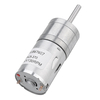 Machifit 25GA370 DC 12V Micro moteur de réduction de vitesse 25mm moteur à engrenages à arbre prolongé