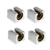 Machifit 4 pièces polymère solide SBR20UU 20mm bloc ouvert roulement linéaire glissière CNC routeur glissière linéaire