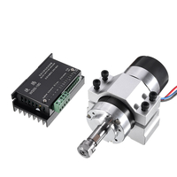 Machifit 400W 12000rpm ER11 Chuck CNC Moteur de broche sans brosse avec contrôleur de vitesse de pilote et pince