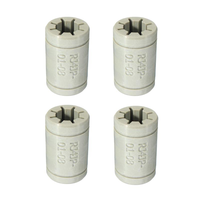 Machifit 4pcs Gris LM8UU Roulement Linéaire De Polymère Solide Pour Outil CNC