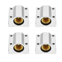 Machifit 4pcs SC20UU 20mm Douille De Glissière À Palier Linéaire En Polymère Pour CNC
