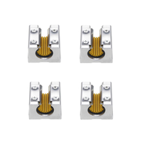 Machifit 4pcs Solide Polymère SBR12UU 12mm Bloc Ouvert Roulement Linéaire CNC CNC Routeur Glissière Linéaire