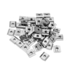 Machifit 50 pcs M5 T Écrou Coulissant En Acier Au Carbone Zin Plaqué T Écrou Coulissant pour 3030 Profil En Aluminium