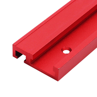 Machifit 600mm en alliage daluminium rouge T-track Woodworking 45x12.8mm T-slot Mitre Track