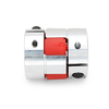 Machifit 6.35mm Aluminium Coupleur Coupleur Connecteur OD25mm x L30mm CNC Moteur pas à pas Accouplement darbre