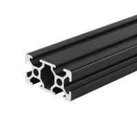 Machifit 700mm Longueur noir anodisé 2040 T-fente en aluminium profilés dextrusion pour CNC