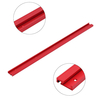 Machifit 800mm en alliage daluminium rouge T-track Woodworking 45x12.8mm T-slot Mitre Track