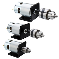 Machifit DC 12V Tour Presse 775 Moteur avec mandrin de perceuse à main miniature et support de montage