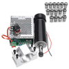 Machifit ER11 Moteur de broche 500 W avec pince de 52 mm et régulateur de vitesse + 15 pièces ER11 Jeu de pinces à resso