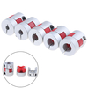 Machifit ID6.35mm Aluminium Coupler Connector OD20mm x L25mm CNC Moteur Pas à Pas Accouplement Darbre Flexible
