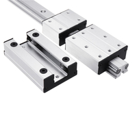 Machifit LGD12-500-1000L Guide linéaire en alliage daluminium bloc externe double axe LGB12-60L 2UU pour Machine CN