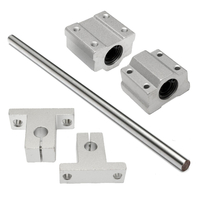 Machifit SCS8UU/SK8 8mm Shaft 200-1000mm Longueur Support de guidage de guide de rail linéaire optique CNC