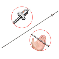 Machifit SFU1204 Vis à billes usinée par extrémité de vis à billes de 1100 mm avec écrou à billes pour CNC