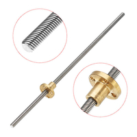 Machifit T6 Vis mère de 250 mm,  pas de 6 mm avec écrou