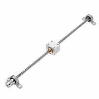 Machifit T8 Jeu de vis-mère de 400 mm avec support de boîtier décrou monté sur roulement à billes et accouplement d
