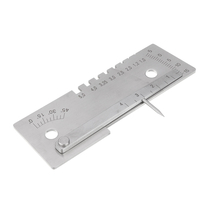 Machifit Universal Outil de soudage de règle de mesure pour inspection de soudure de jauge de soudure à 45 degrés