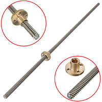 Machifit Vis de plomb de 500 mm Fil de 8 mm Fil de fixation de 2 mm avec écrou en cuivre